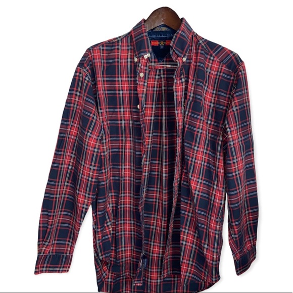 Vintage plaid Tommy Hilfiger Plaid button-down - Picture 11 of 11